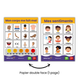 'My Feelings' & 'My Body Hurts' Laminated Communication Board Set
