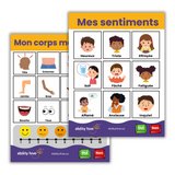 'My Feelings' & 'My Body Hurts' Laminated Communication Board Set
