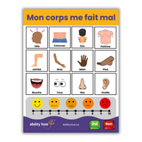 'My Feelings' & 'My Body Hurts' Laminated Communication Board Set
