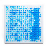 Blue liquid floor tile