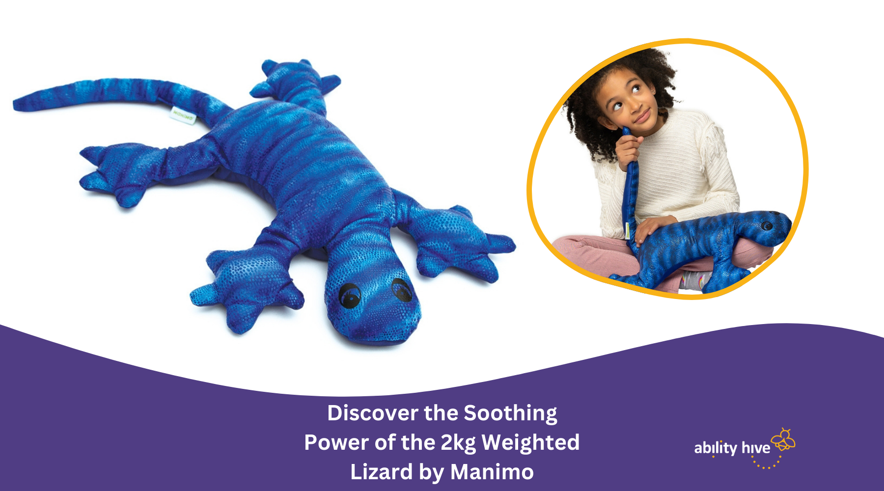 Discover the Soothing Power of the 2kg Weighted Lizard by Manimo