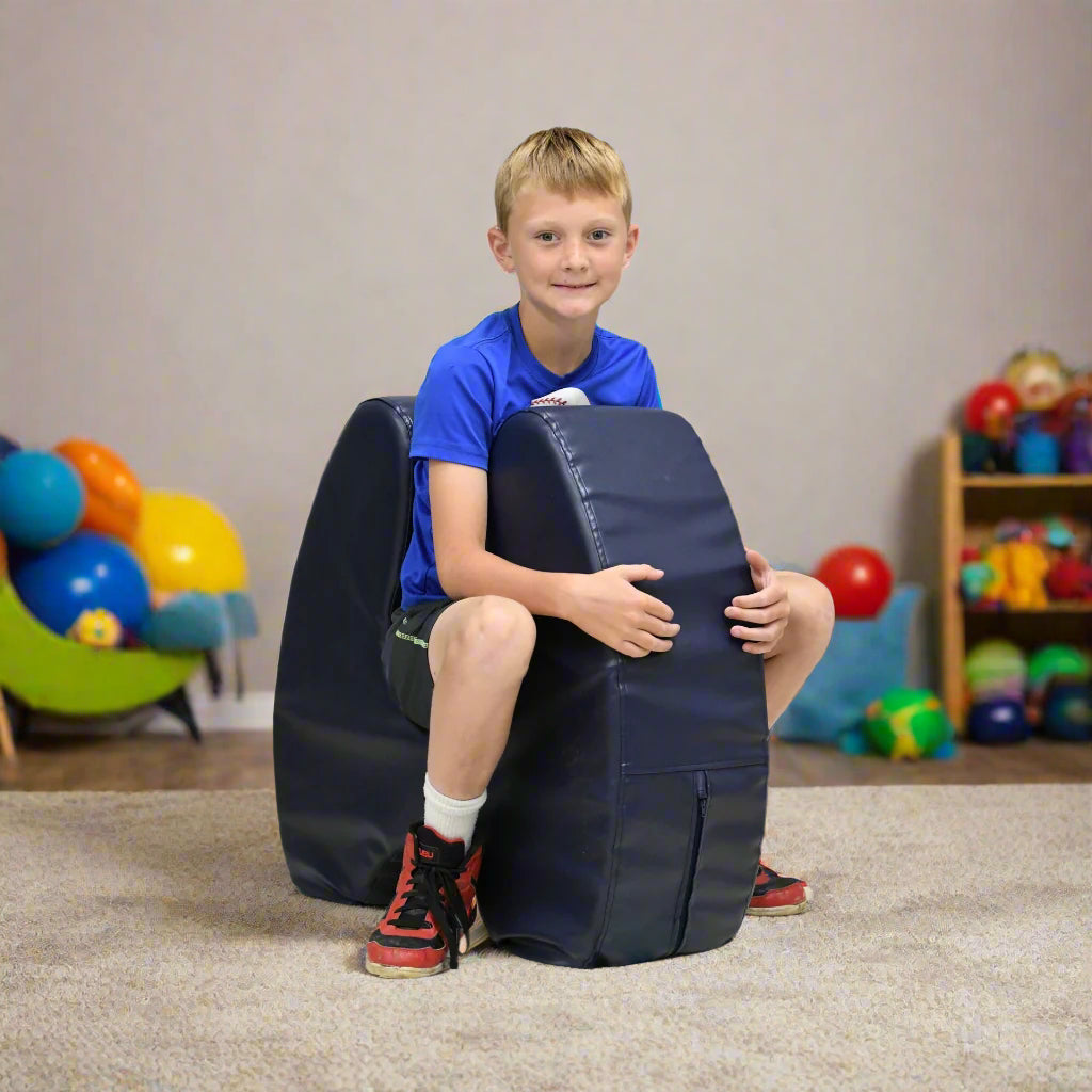 Sensory soft squeeze seat