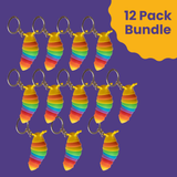 Snail Keychain Fidget – 12 Pack Bundle
