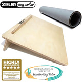 Zieler® Large (A3) Wooden Ergonomic Writing Slope with Grip Mat