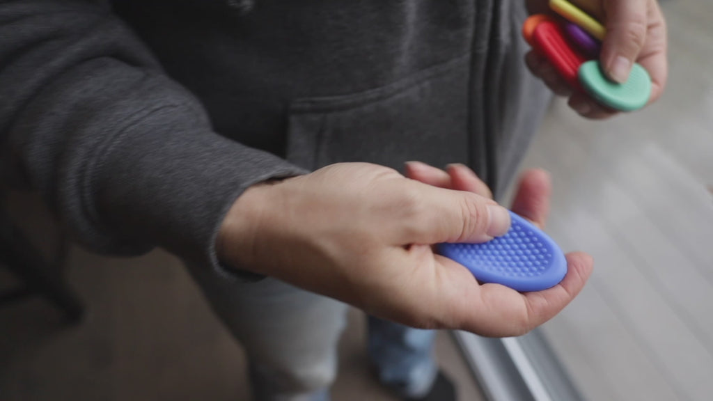 Sensory silicone worry stone fidgets video